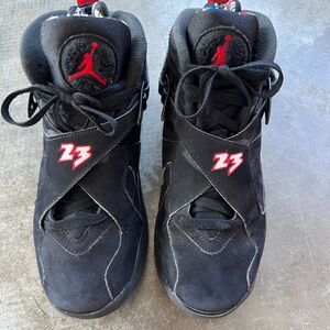Air Jordan 8 Retro GS 'Playoff' 2023 Black Blue Red 305368-062 Size 7Y